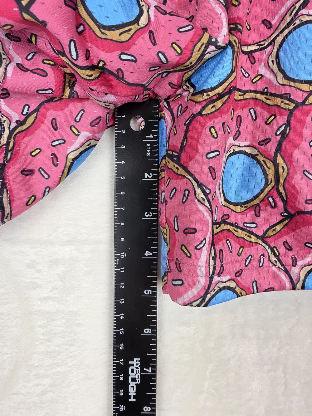 Donut Print Athletic Swim Shorts - Pink